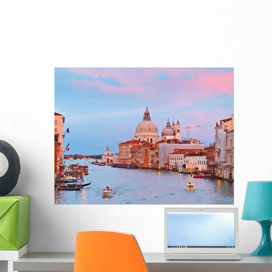 Grand Canal at Sunset Venice Wall Mural