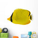 Latticed Butterfly fish. Chaetodon rafflesi Wall Decal
