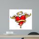 Tattoo Styled Heart with Wall Mural