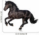 Black Horse Isolated on White Wall Decal