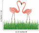 Two Flamingo in Love. Vector Illustration Wall Decal