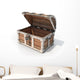 Empty Treasure Chest Wall Decal