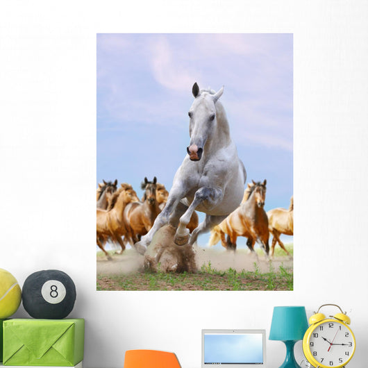 White Horse and Herd