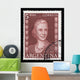 Argentina Vintage Postage Stamp Eva Peron Evita Wall Mural
