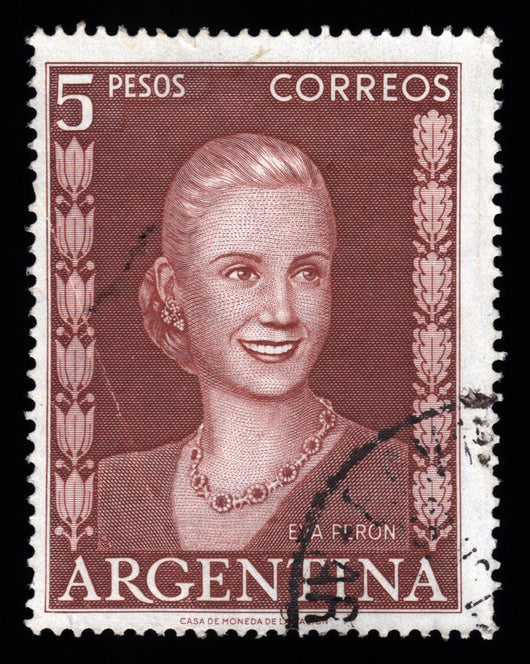 Argentina Vintage Postage Stamp Eva Peron Evita Wall Mural