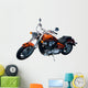 vintage chopper motorcycle Wall Decal
