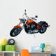 vintage chopper motorcycle Wall Decal