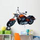 vintage chopper motorcycle Wall Decal