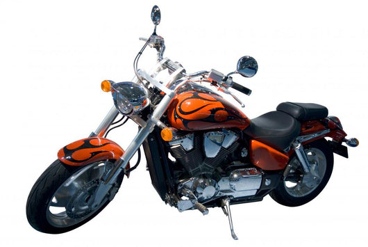 vintage chopper motorcycle Wall Decal