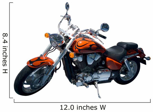 vintage chopper motorcycle Wall Decal