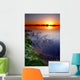 sunset by the lake Wall Mural