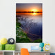 sunset by the lake Wall Mural