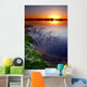 sunset by the lake Wall Mural