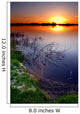 sunset by the lake Wall Mural
