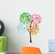 Colorful Tree of Four Seasons Wall Decal