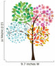 Colorful Tree of Four Seasons Wall Decal