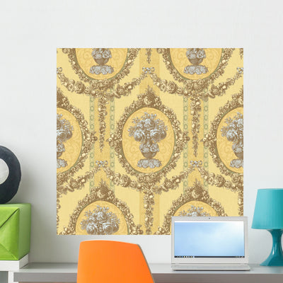 Seamless Pattern-027 Wall Decal shown on a wall