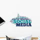 Word Cloud "Social Media" Wall Decal