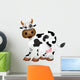 Mucca Cartoon-Cartoon Cow-Vector Wall Decal