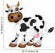 Mucca Cartoon-Cartoon Cow-Vector Wall Decal