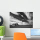 Small Country Church In Grass Field In Black And White Wall Mural