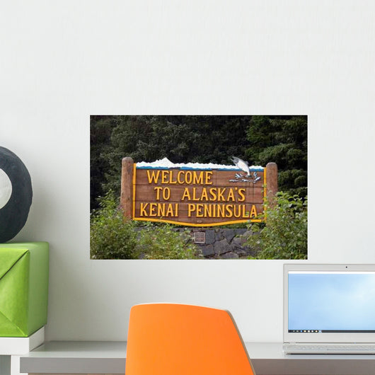 Welcome to Alaska's Kenai Wall Decal