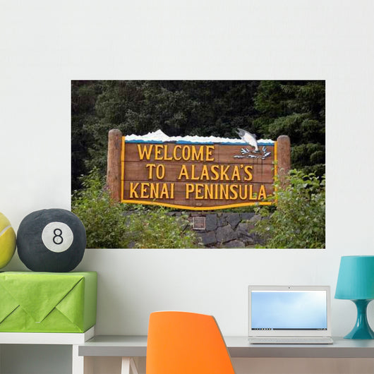 Welcome to Alaska's Kenai Wall Decal