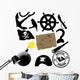 Elements Pirate Wall Decal Sticker Set