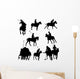 Polo Players Horses Vector