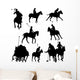Polo Players Horses Vector