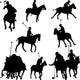 Polo Players Horses Vector