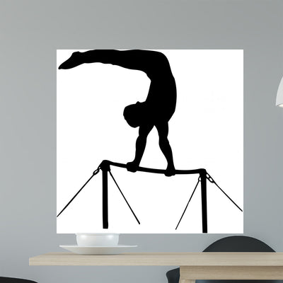 Athlete Horizontal Bar shown on a wall
