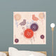 Abstract floral background Wall Mural