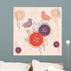 Abstract floral background Wall Mural