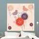 Abstract floral background Wall Mural