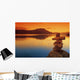 Sunset Over Water, Shuswap Lake, British Columbia, Canada Wall Mural