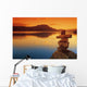 Sunset Over Water, Shuswap Lake, British Columbia, Canada Wall Mural