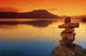 Sunset Over Water, Shuswap Lake, British Columbia, Canada Wall Mural