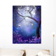 Enchanted Meadow with purple flowers Wall Mural