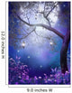 Enchanted Meadow with purple flowers Wall Mural