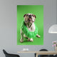 English Bulldog Wearing Lei Wall Decal