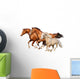 Three Horses Gallop Wall Decal