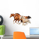 Three Horses Gallop Wall Decal