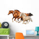 Three Horses Gallop Wall Decal