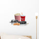 Popcorn Drink and Filmstrip Wall Decal