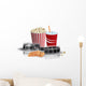 Popcorn Drink and Filmstrip Wall Decal