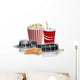 Popcorn Drink and Filmstrip Wall Decal