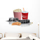 Popcorn Drink and Filmstrip Wall Decal