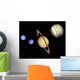 Planets in outer space. Wall Mural