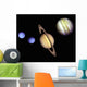 Planets in outer space. Wall Mural